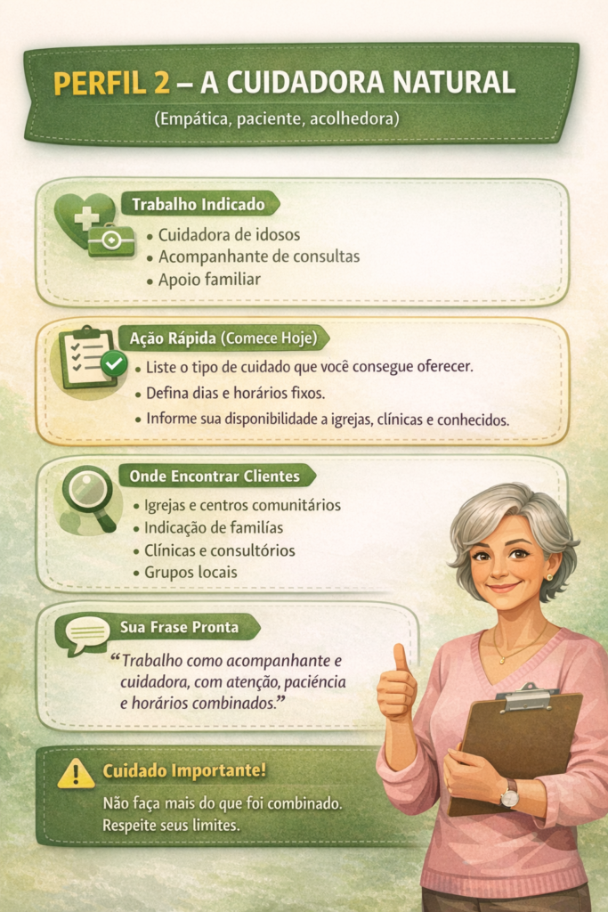 Renda extra para mulheres 50+, infográfico